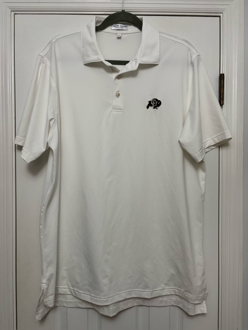Peter Millar Summer Comfort Polo Colorado Buffaloes White CU Buffs Golf Shirt XL